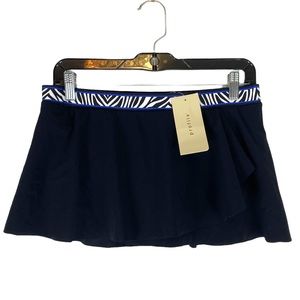 Profile by Gottex Black/Blue Swim Skirt Size 6